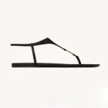 Saint Laurent YSL Women Cassandra Sandals in Smooth Leather 818293AADF11000