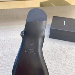Saint Laurent YSL Women Cassandra Sandals in Smooth Leather 818293AADF11000