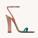 Saint Laurent YSL Women Dominique Sandals in Satin Crepe 8181849QNAT4490