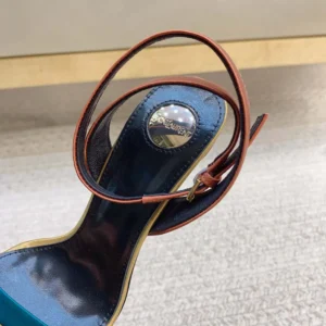 Saint Laurent YSL Women Dominique Sandals in Satin Crepe 8181849QNAT4490