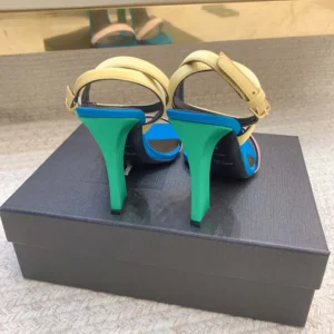 Saint Laurent YSL Women Dominique Sandals in Satin Crepe 8181849QNAT5890