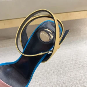 Saint Laurent YSL Women Dominique Sandals in Satin Crepe 8181849QNAT5890