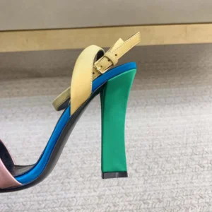 Saint Laurent YSL Women Dominique Sandals in Satin Crepe 8181849QNAT5890