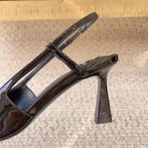 Saint Laurent YSL Women Jacqueline Slingback Pumps in Patent Leather