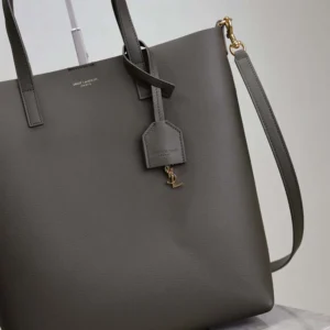 Saint Laurent YSL Women Shopping Saint Laurent Toy in Leather-Gray
