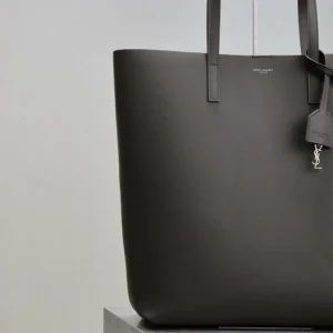 Saint Laurent YSL Women Shopping Saint Laurent in Leather-Gray