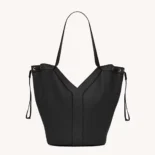 Saint Laurent YSL Women Y Large Hobo in Leather-Black