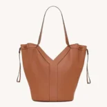 Saint Laurent YSL Women Y Large Hobo in Leather-Brown
