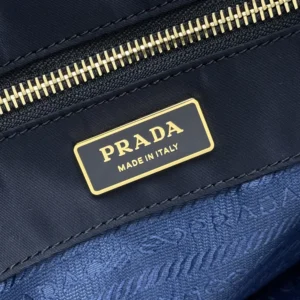 Prada Women Mariner Large Re-Nylon Shoulder Bag-Navy 1BC244