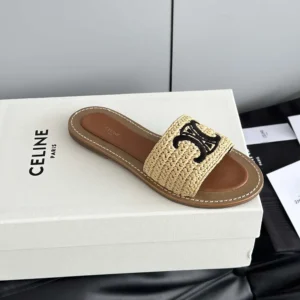 Celine Women Lympia Mule in Raffia 357925135C