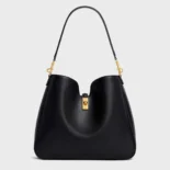 Celine Women Medium Camille 16 Soft Bag in Smooth Calfskin-Black