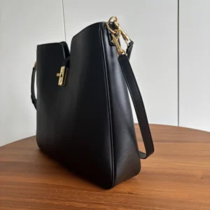 Celine Women Medium Camille 16 Soft Bag in Smooth Calfskin-Black