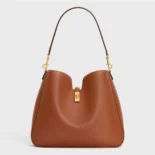 Celine Women Medium Camille 16 Soft Bag in Smooth Calfskin-Brown