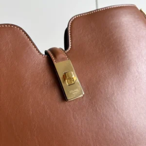 Celine Women Medium Camille 16 Soft Bag in Smooth Calfskin-Brown