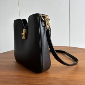 Celine Women Small Camille 16 Soft Bag in Smooth Calfskin-Black