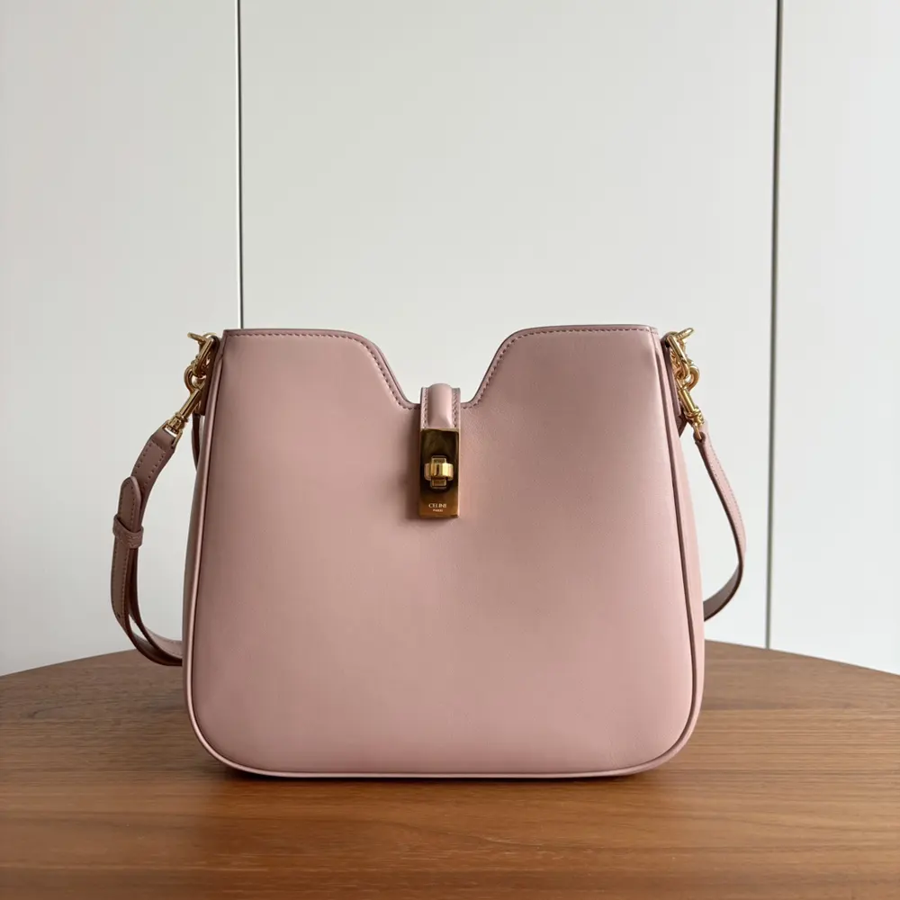 Celine Women Small Camille 16 Soft Bag in Smooth Calfskin-Pink 2 Celine Women Small Camille 16 Soft Bag in Smooth Calfskin-Pink