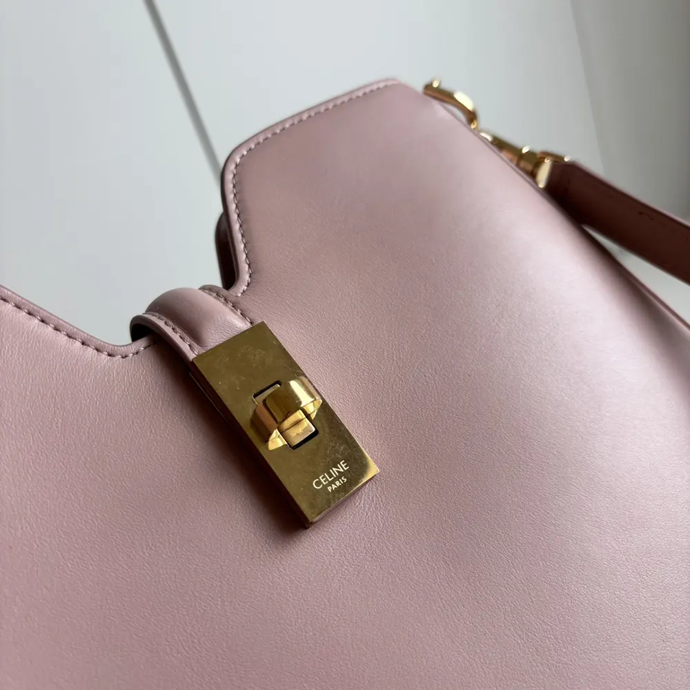 Celine Women Small Camille 16 Soft Bag in Smooth Calfskin-Pink 8 Celine Women Small Camille 16 Soft Bag in Smooth Calfskin-Pink