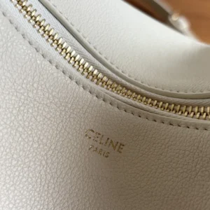 Celine Women Teen Celine Llulu in Grained Calfskin-White