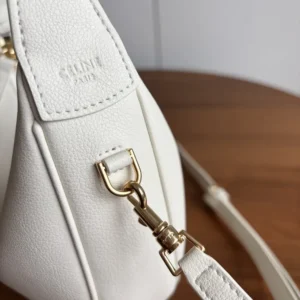 Celine Women Teen Celine Llulu in Grained Calfskin-White