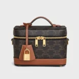 Celine Women Vanity in Triomphe Canvas and Calfskin 119462BZJ