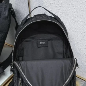 Dior Men Mini Rider Backpack Black Dior Oblique Jacquard