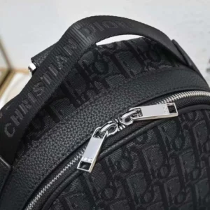 Dior Men Mini Rider Backpack Black Dior Oblique Jacquard