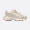 Dior Unisex Chrono Sneaker Beige Mesh and Suede Calfskin KCK414SUH