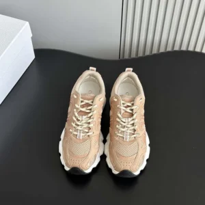 Dior Unisex Chrono Sneaker Nude Mesh and Suede Calfskin KCK414SUH