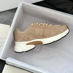 Dior Unisex Chrono Sneaker Nude Mesh and Suede Calfskin KCK414SUH
