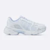 Dior Unisex Chrono Sneaker White and Sky Blue Mesh and Leather-Effect Panels