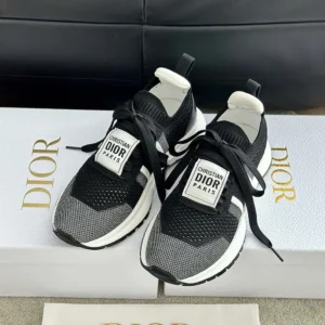 Dior Unisex Run'n'Dior Sneaker Black and White Technical Mesh KCK447TLK
