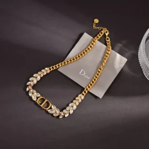 Dior Women 30 Montaigne Prestige Choker Gold-Finish Metal and Silver-Tone Crystals