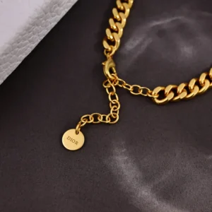 Dior Women 30 Montaigne Prestige Choker Gold-Finish Metal and Silver-Tone Crystals