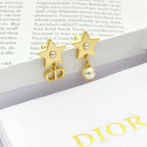 Dior Women Lucky Dior Earrings Gold-Finish Metal E3903WOMRS