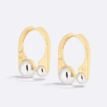 Dior Women Medium Dior Tribales New Look Earrings Gold-Finish and Silver-Finish Metal