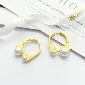 Dior Women Medium Dior Tribales New Look Earrings Gold-Finish and Silver-Finish Metal
