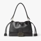 Fendi Women Mamma Baguette Medium Black Nappa Leather Bag