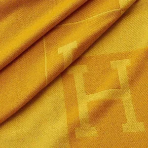 Hermes Unisex Avalon Spring Blanket in Woven Cashmere H103424M