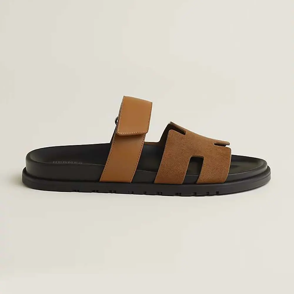 Hermes Unisex Chypre Sandal-Brown H251890ZHE5390 1 Hermes Unisex Chypre Sandal-Brown H251890ZHE5390