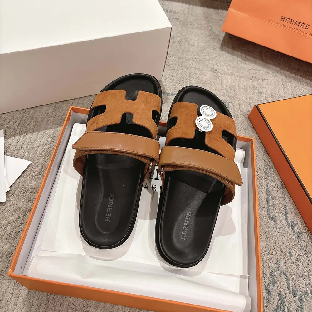 Hermes Unisex Chypre Sandal-Brown H251890ZHE5390 5 Hermes Unisex Chypre Sandal-Brown H251890ZHE5390