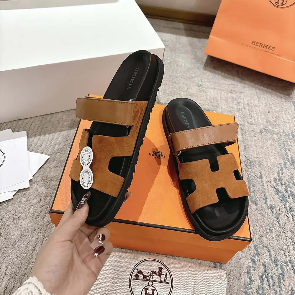 Hermes Unisex Chypre Sandal-Brown H251890ZHE5390 6 Hermes Unisex Chypre Sandal-Brown H251890ZHE5390