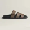 Hermes Unisex Chypre Sandal-Dark Brown H222857ZHX3415