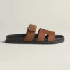 Hermes Unisex Chypre sandal-Brown H222856ZHE5415