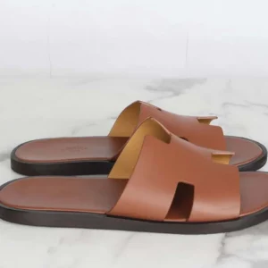 Hermes Unisex Izmir Sandal-Brown H041141ZH03390