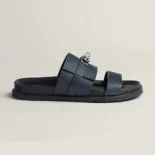 Hermes Unisex Jackson Sandal-Navy H242949Z