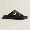 Hermes Unisex Kazimir Sandal-Black H251975Z