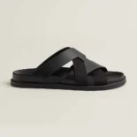 Hermes Unisex Kazimir Sandal-Black H251975Z
