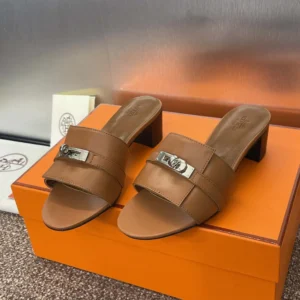 Hermes Women Gigi 50 Sandal-Brown H231063Z