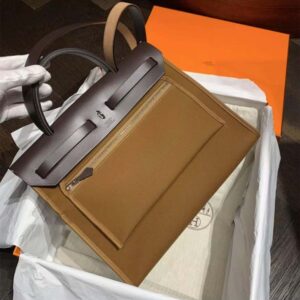 Hermes Women Herbag Zip 31 Bag-Brown/Black