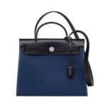 Hermes Women Herbag Zip 31 Bag-Navy/Black